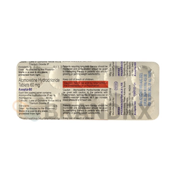 Axepta 60 mg Intas Pharmaceuticals
