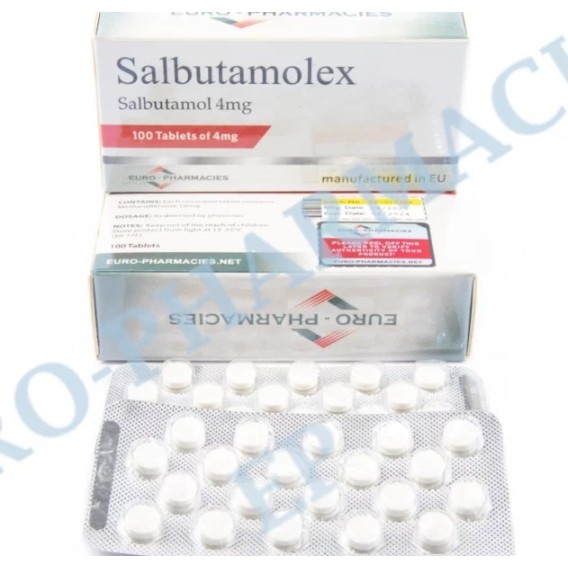 Salbutamolex (salbutamol) – 4mg/tab – 100 tab/blister EU Euro-Pharmacies 