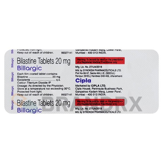 Billargic 20 mg Cipla