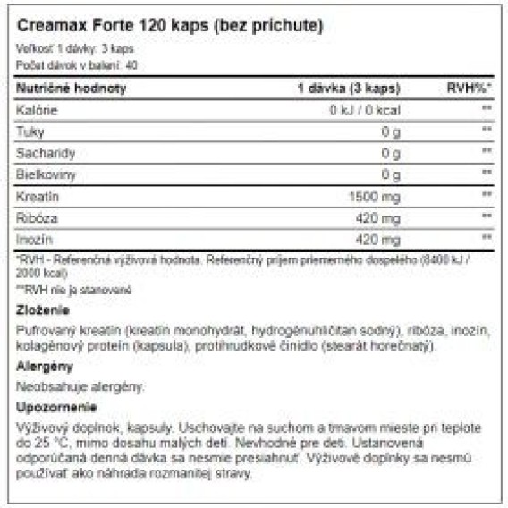 Aone - Creamax Forte 120 tabs aone