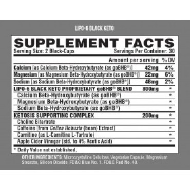 Nutrex - LIPO-6 BLACK KETO 60 caps Nutrex
