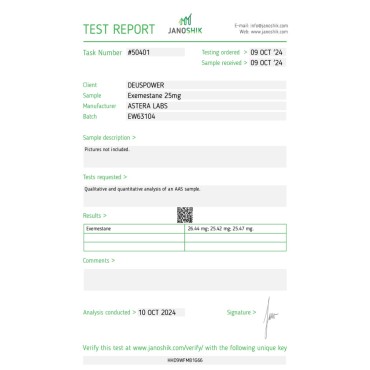 EXEMESTANE AROMATASE INHIBITOR IN TABLETS Astera Labs